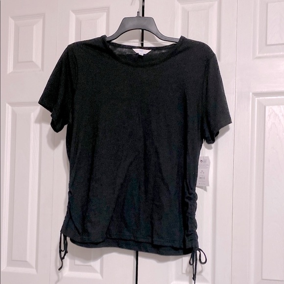 Time and Tru Black cotton tee shirt size XL NWT - Picture 1 of 10
